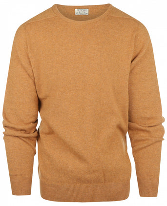 William Lockie Round Neck Lambswool Pullover | Gazelle