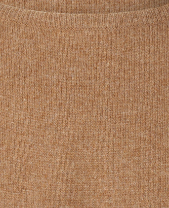 William Lockie Round Neck Lambswool Pullover | Driftwood