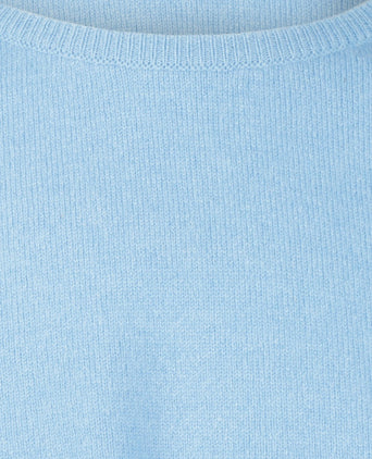 William Lockie Round Neck Lambswool Pullover | BlueSky