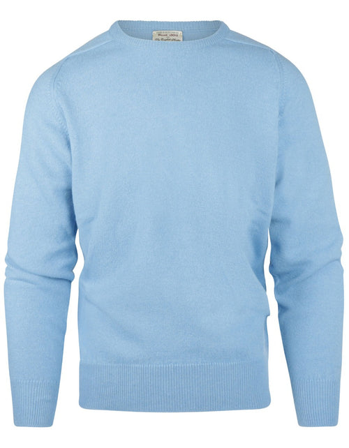 William Lockie Round Neck Lambswool Pullover | BlueSky