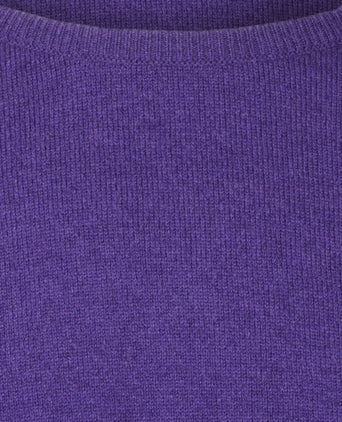 William Lockie Round Neck Lambswool Pullover | Jacaranda