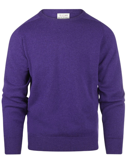 William Lockie Round Neck Lambswool Pullover | Jacaranda