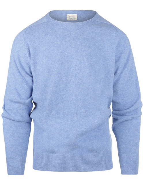 William Lockie Round Neck Lambswool Pullover | Surf