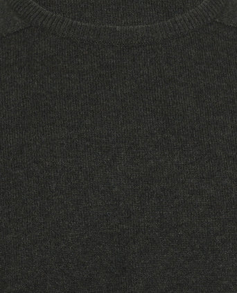 William Lockie Round Neck Lambswool Pullover | Seaweed