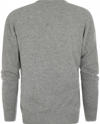 William Lockie Ronde Hals Lamswol Pullover | Flannel