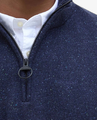 Tisbury High Zip Sweater | Navy Blue