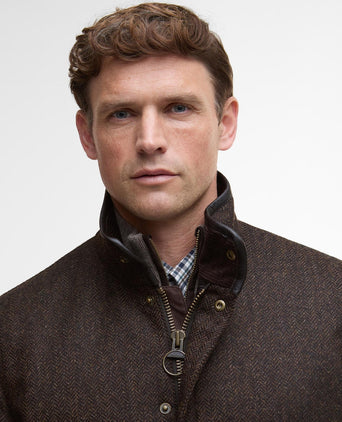 Barbour Hereford Tweed Wool Jacket | Brown