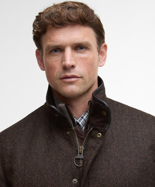 Barbour Hereford Tweed Wool Jacket | Brown