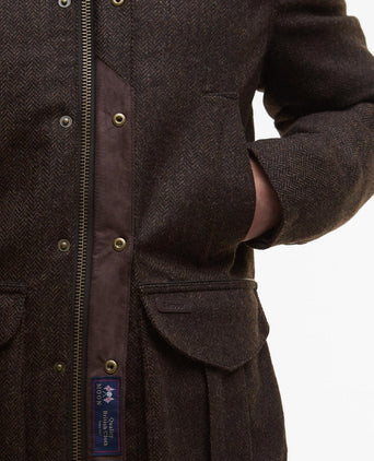 Barbour Hereford Tweed Wool Jacket | Brown