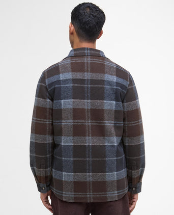 Barbour Chapter Tailored Check Overshirt | Nacht Blauw