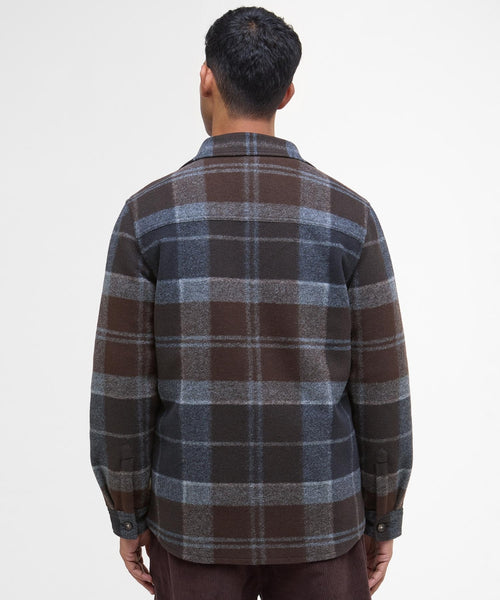 Barbour Chapter Tailored Check Overshirt | Night Blue