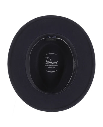 Sporty Italian Hat Wool Felt | Navy Blue