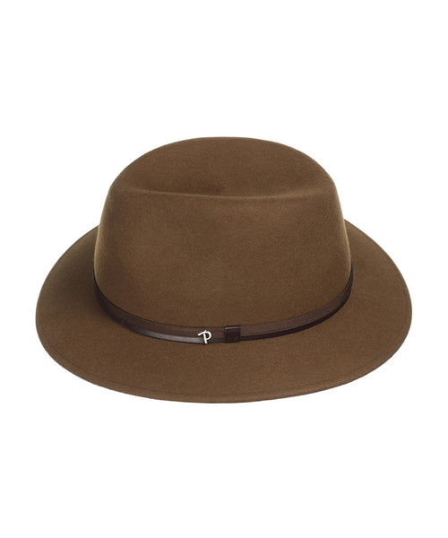 Sporty Italian Hat Wool Felt | Brown