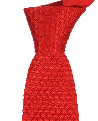 Gehaakte Zijden stropdas | Rood