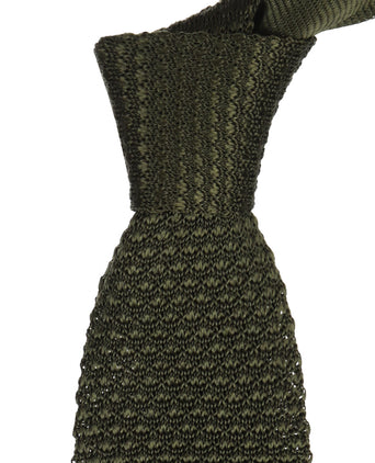 Gehaakte Zijden stropdas | Groen