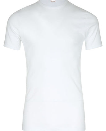 T-shirt high round neck | White