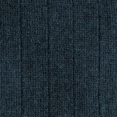 Lhasa rib men's knee socks | Blue