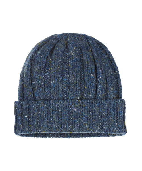Chunky Knit Irish Hat | Denim Blue