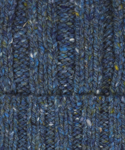 Chunky Knit Irish Hat | Denim Blue