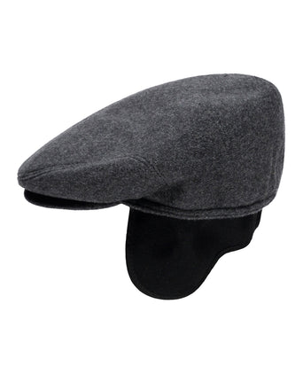 Classic Wool Cap with Earflaps | Grey