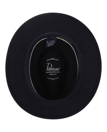 Sportieve Italiaanse Hoed Haarvilt | Navy Blauw