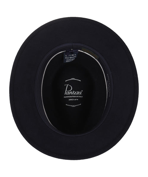 Sporty Italian Hat Hair Felt | Navy Blue