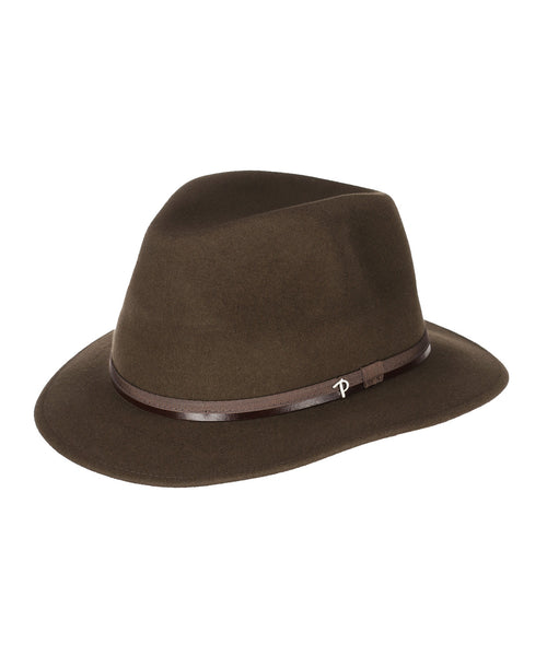 Sporty Italian Hat Hair Felt | Brown