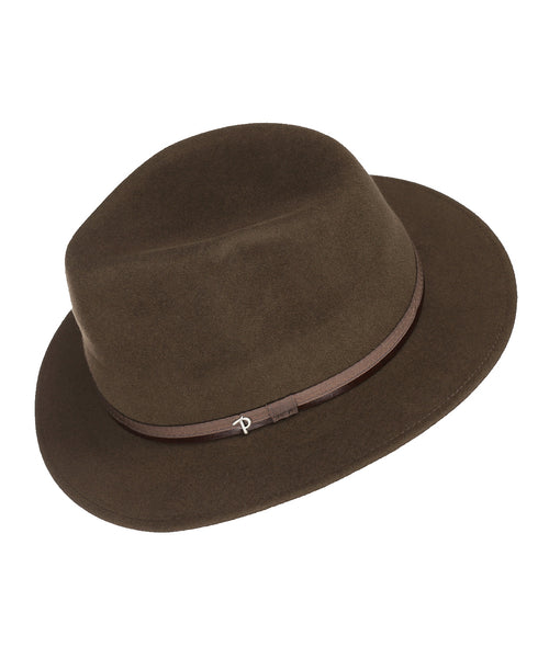 Sporty Italian Hat Hair Felt | Brown