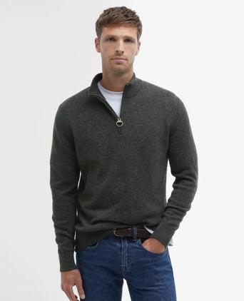 Tisbury High Zip Sweater | Green