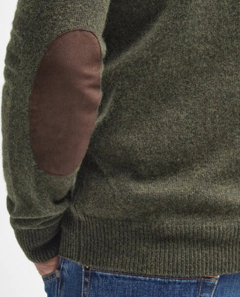 Pullover met rits en knoopsluiting | Groen