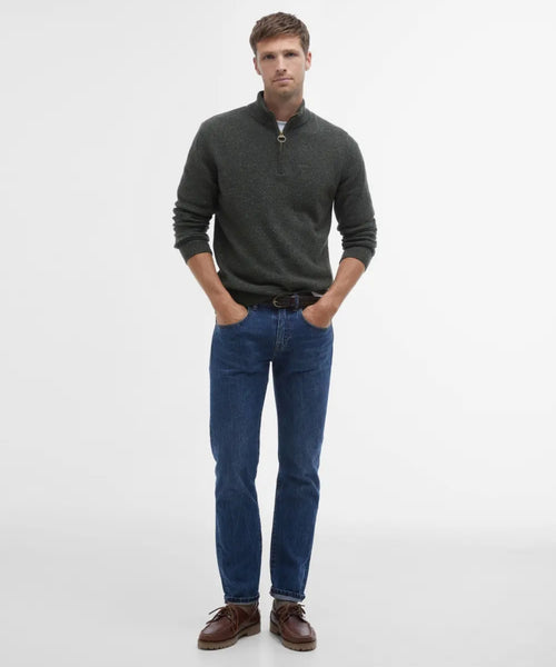 Tisbury High Zip Sweater | Green