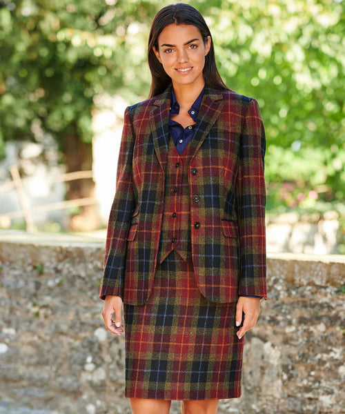 Harris Tweed Dames Blazer Carola | Rood