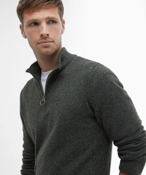 Tisbury High Zip Sweater | Green