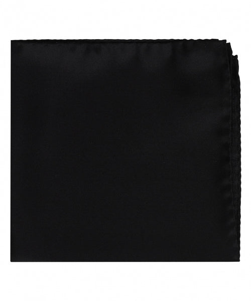 Pocket Square Silk Uni | Black