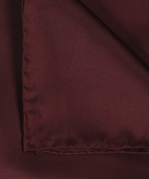 Pocket Square Silk Uni | Red
