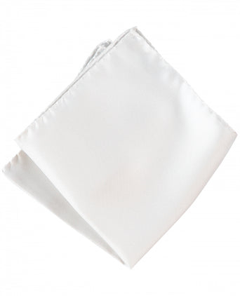 Pocket Square Silk Uni | White