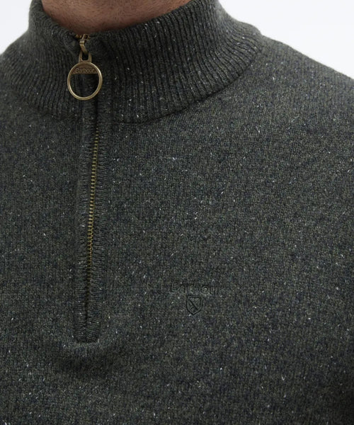 Tisbury High Zip Sweater | Green