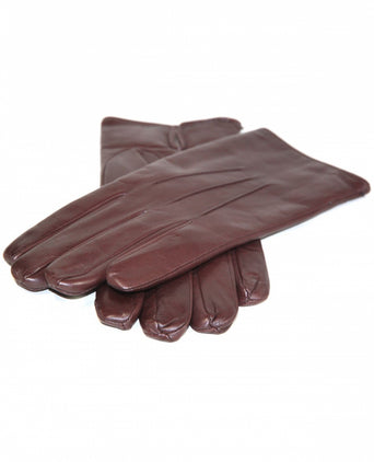 Leather Glove with Cashmere Lining | Brown