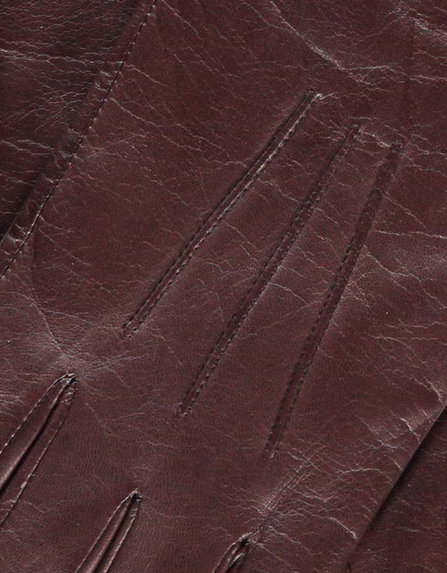 Leather Glove with Cashmere Lining | Brown