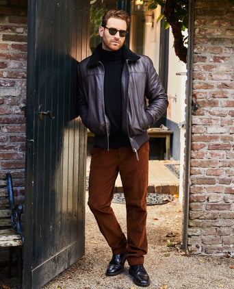 Wellington Leather Pilot Jacket Belen | Brown