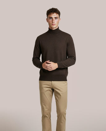 Turtleneck Merino wool | Dark Brown