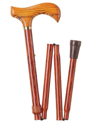Folding Walking Stick | Wood effect