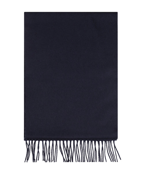 Checked Scarf wool | Navy Blue