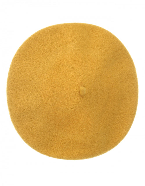 Wool Beret | Yellow