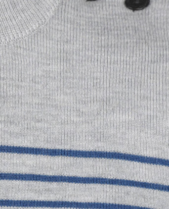 Saint James Pullover BinicII Round Neck | Grey