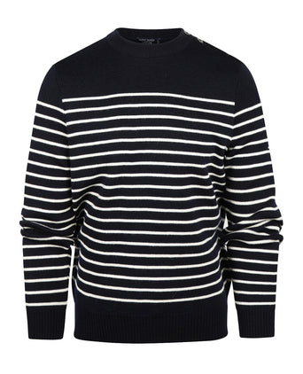Saint James Pullover BinicII Round Neck | Blue