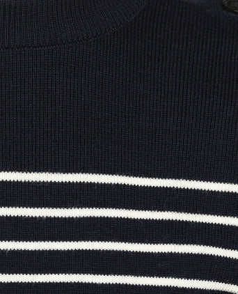 Saint James Pullover BinicII Round Neck | Blue