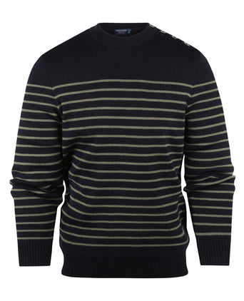 Saint James Pullover BinicII Ronde Hals | Groen