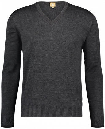 Pullover Merino wool v-neck | Charcoal