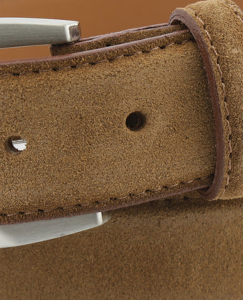 Suede elegante riem | Bruin